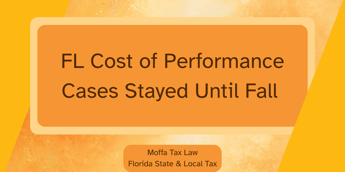 Florida cost-of-performance lawsuits paused until fall 2025