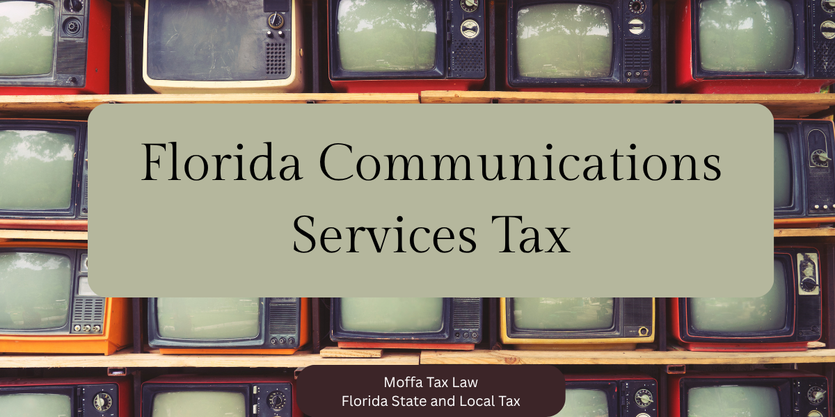 Florida communications services tax guide showing rates and rules