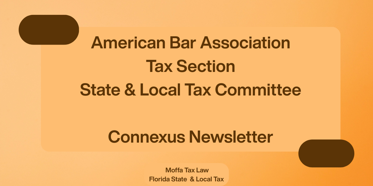 ABA SALT Committee ConNexus Newsletter May 2025 Highlights