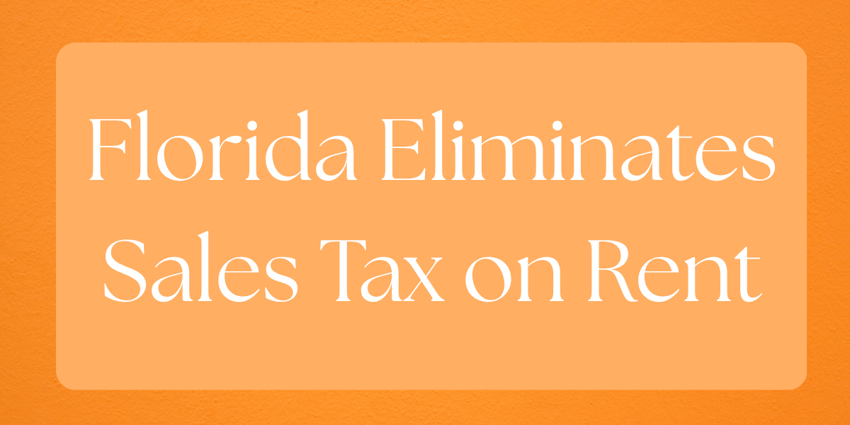 Commercial buildings with headline “Florida repeals sales tax on commercial leases”