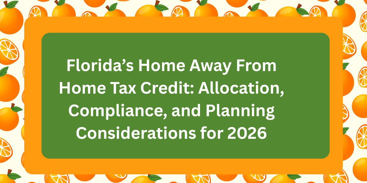 Florida tax credit program supporting housing for families of critically ill children